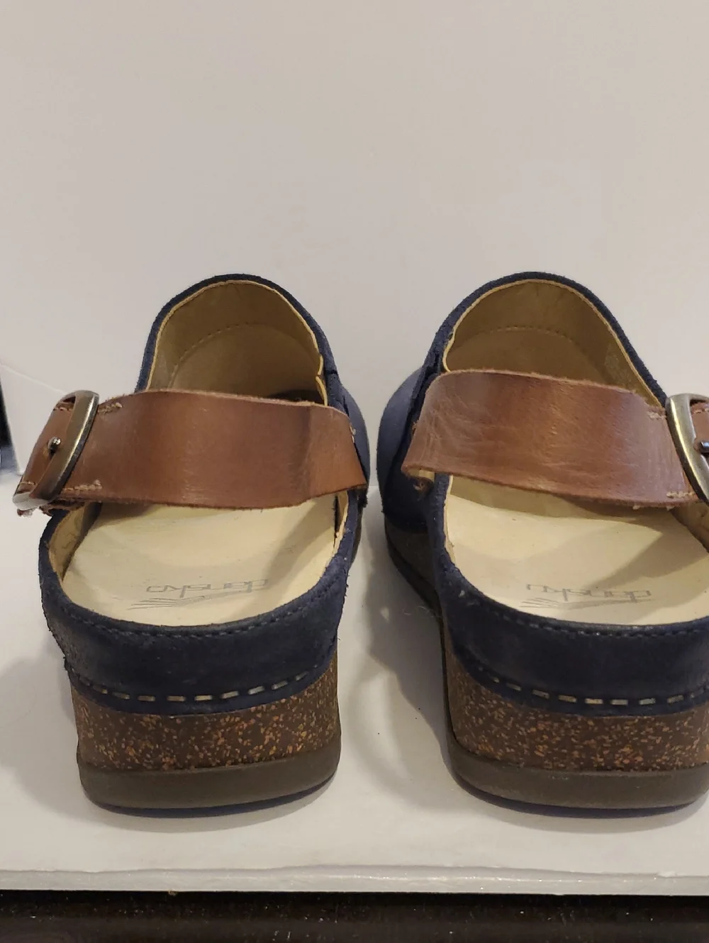 DANSKO Merrin Slingback Clogs In Blue Burnished Suede Size 10 NWOT'S - Picture 4 of 12